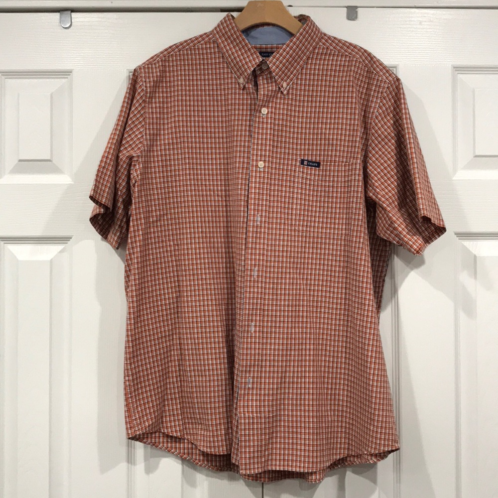 Mens Chaps short sleeve button up shirt